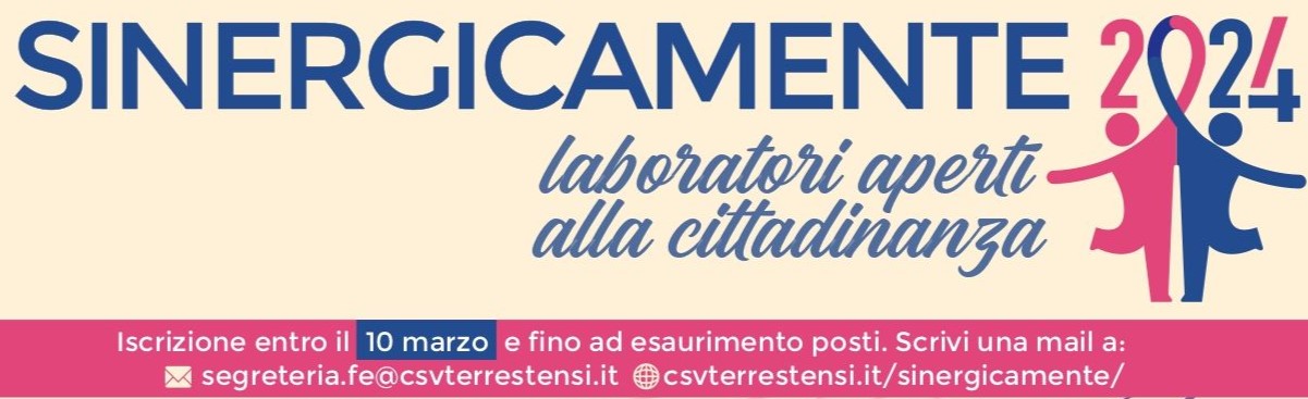 Sinergicamente, al via il nuovo ciclo di laboratori